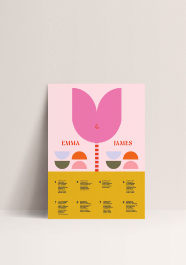 Plan de Table Poster - Wild Tulip