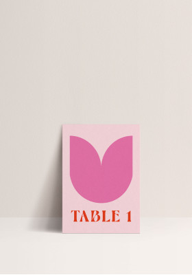 Nom de Table - Wild Tulip
