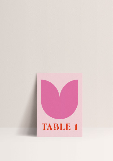 Nom de Table - Wild Tulip