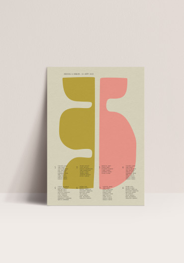 Plan de Table Poster - Minimalove