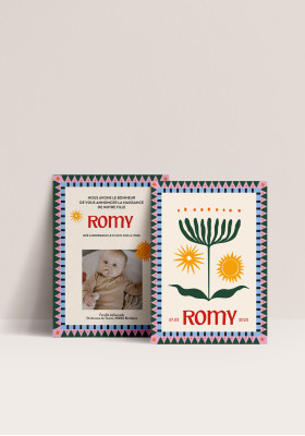Birth announcement - Joy and Sunshine