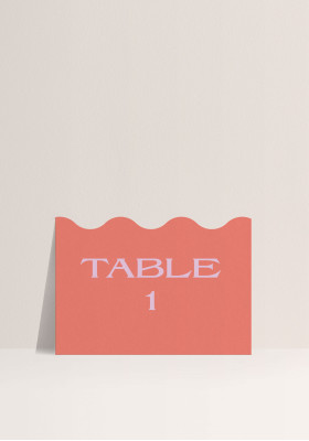 Nom de Table - Coup de foudre