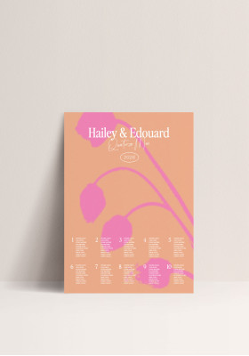 Plan de Table Poster - Blurry Love