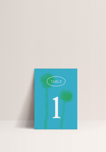 Table number - Blurry Love