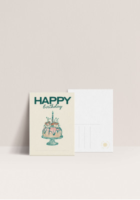 Carte postale Agathe + Lise - Happy Birthday