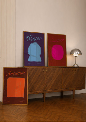 Poster naissance personnalisé - Four Seasons